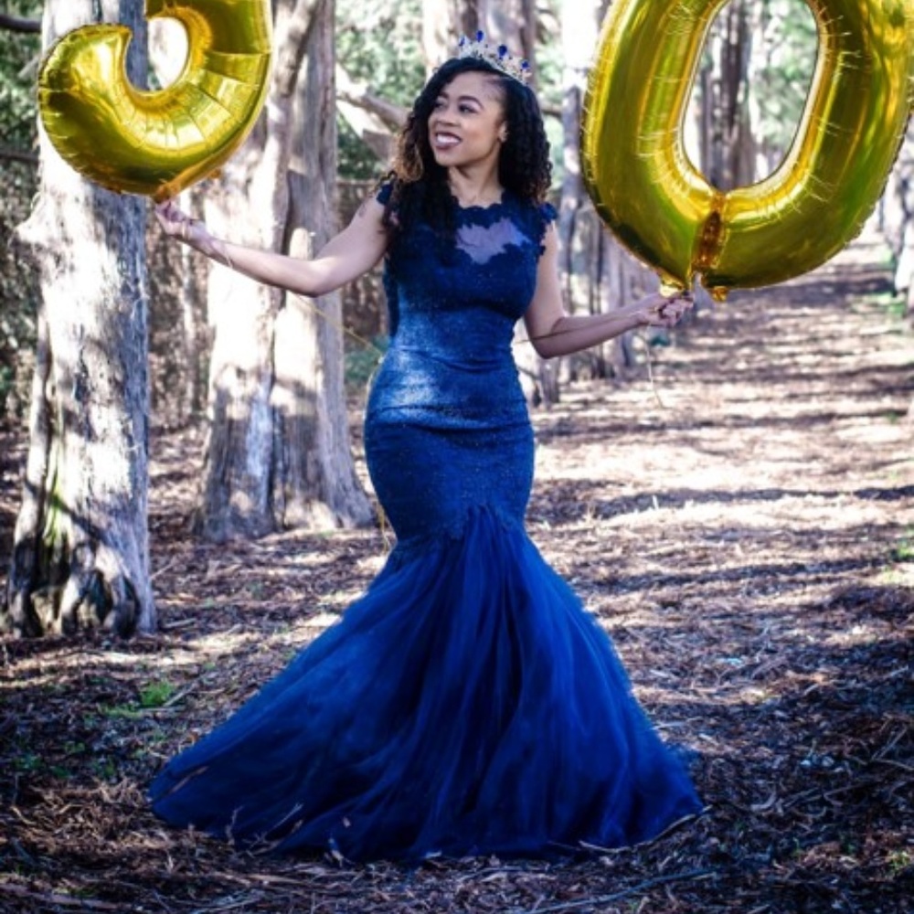 Dark Blue Formal Dress